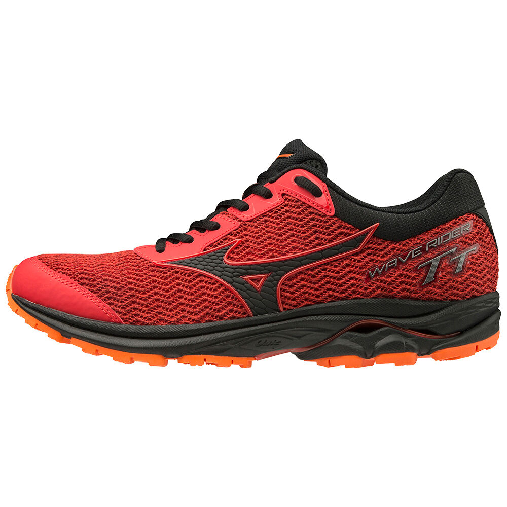 Zapatillas Trail Running Mizuno WAVE RIDER TT Hombre Rojas/Negras/Naranjas España YXAV-46830